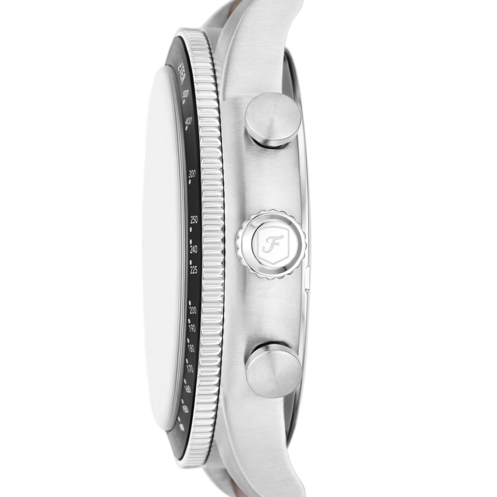 Orologio crono uomo Fossil Sport Tourer in acciaio cinturino pelle marrone 42mm FS6042-3