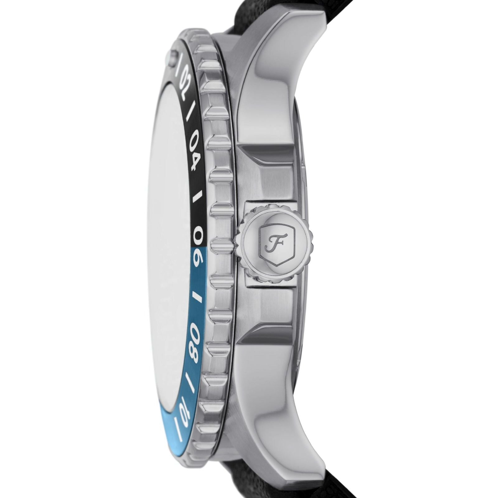 Orologio uomo Fossil Blue cassa in acciaio cinturino nero 46 mm FS6049-3