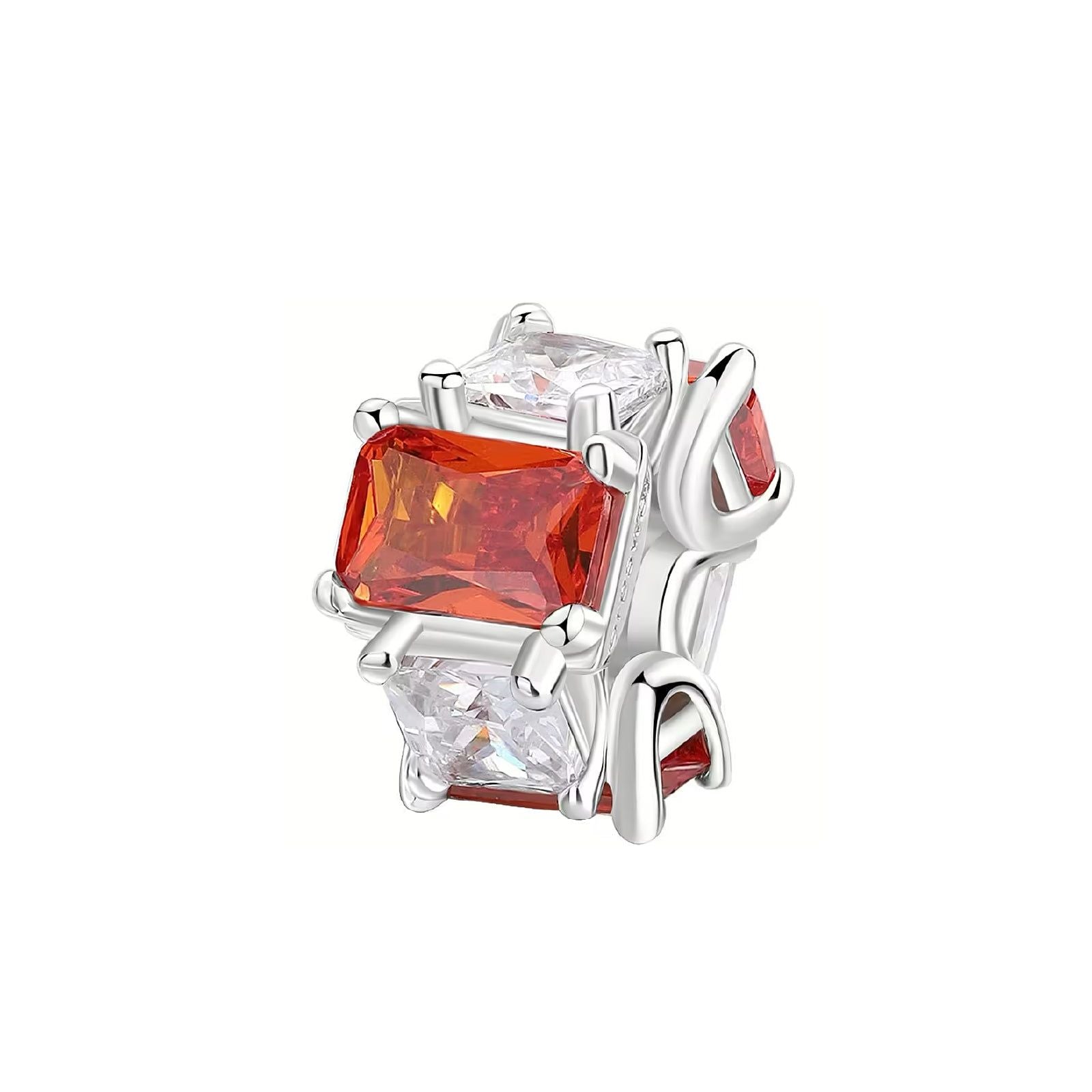 Charm Brosway Fancy da donna in argento con zirconi bianchi e arancioni FVO01-1
