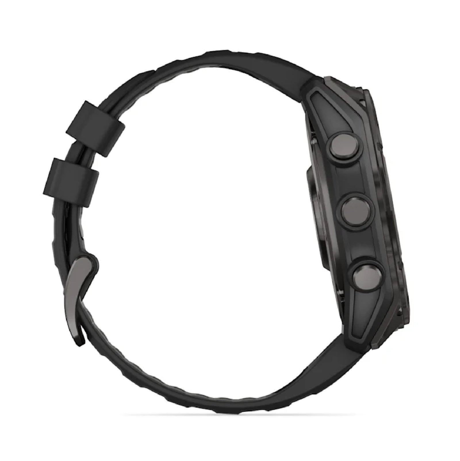Smartwatch Garmin in acciaio con cinturino in silicone black MISURA UNICA