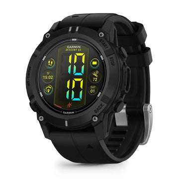 Smartwatch Garmin Descent cassa e cinturino silicone nero MISURA UNICA