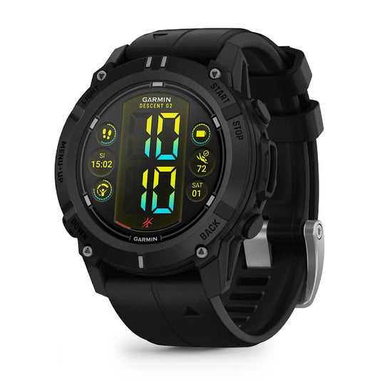 Smartwatch Garmin Descent cassa e cinturino silicone nero MISURA UNICA