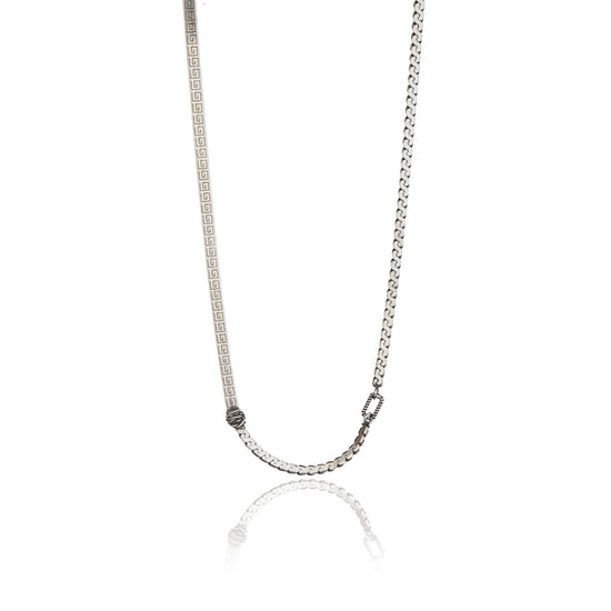 Collana uomo conn tre catene Giacomo Burroni argento 925 MISURA UNICA