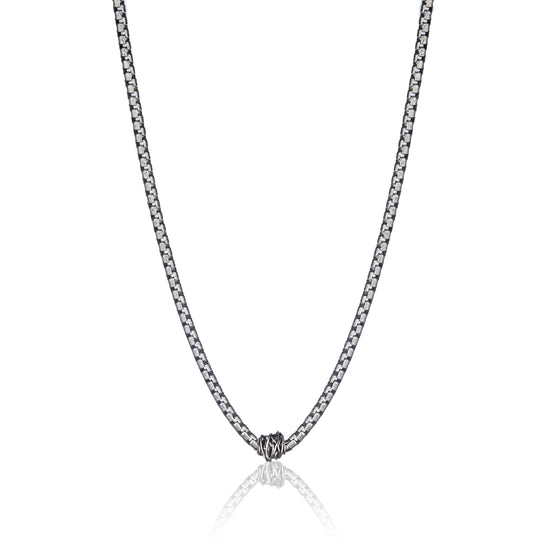 Collana Giacomo Burroni in argento e catena veneziana MISURA UNICA