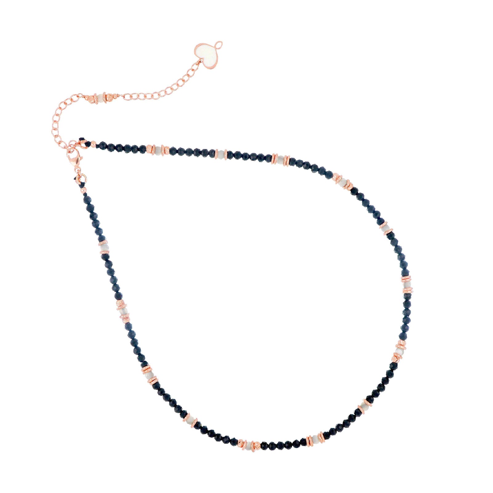 Collana donna Maman et Sophie Mia Africa argento rosé spinelli e madreperla GCISF2SPMP