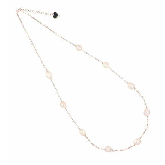Collana donna Maman et Sophie Perla di Labuan argento rosé perle ovali rosa GCLABOVL-1