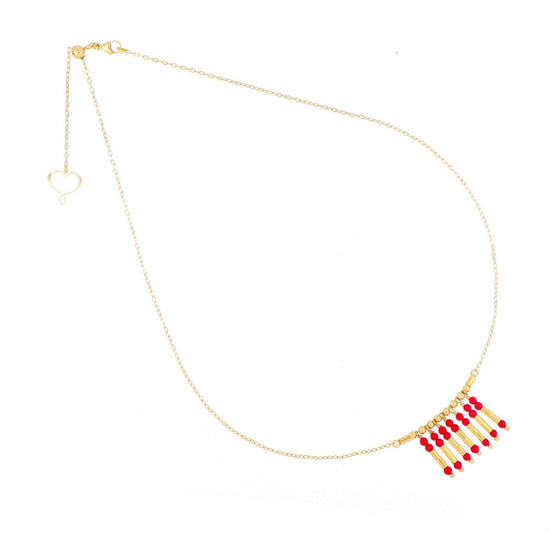 Collana donna Maman et Sophie Mia Africa in argento oro corallo pendente GHMAFCOPN-1