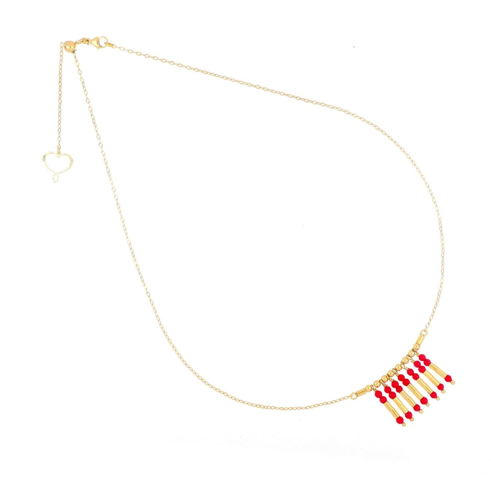Collana donna Maman et Sophie Mia Africa in argento oro corallo pendente GHMAFCOPN-1