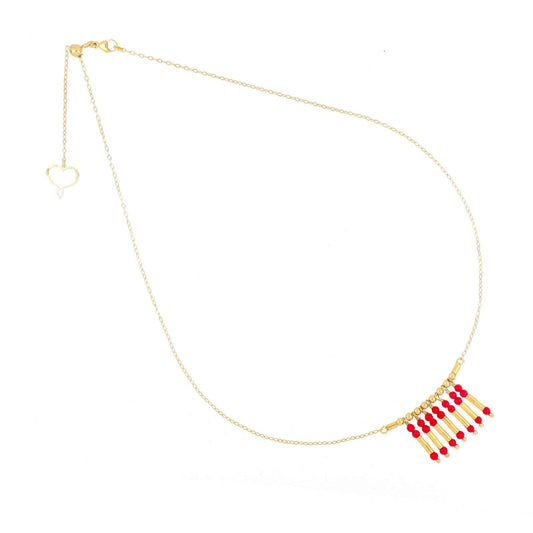 Collana donna Maman et Sophie Mia Africa in argento oro corallo pendente GHMAFCOPN-1