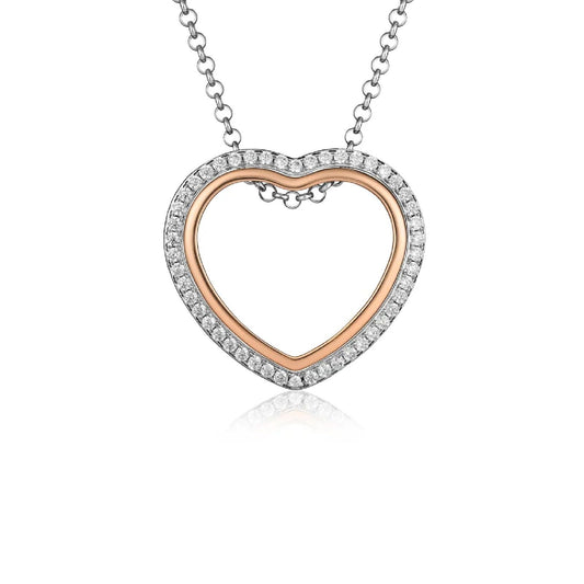 Collana donna Roberto Giannotti Trilogia D'Amore in argento con cuori e zirconi GIA448-4