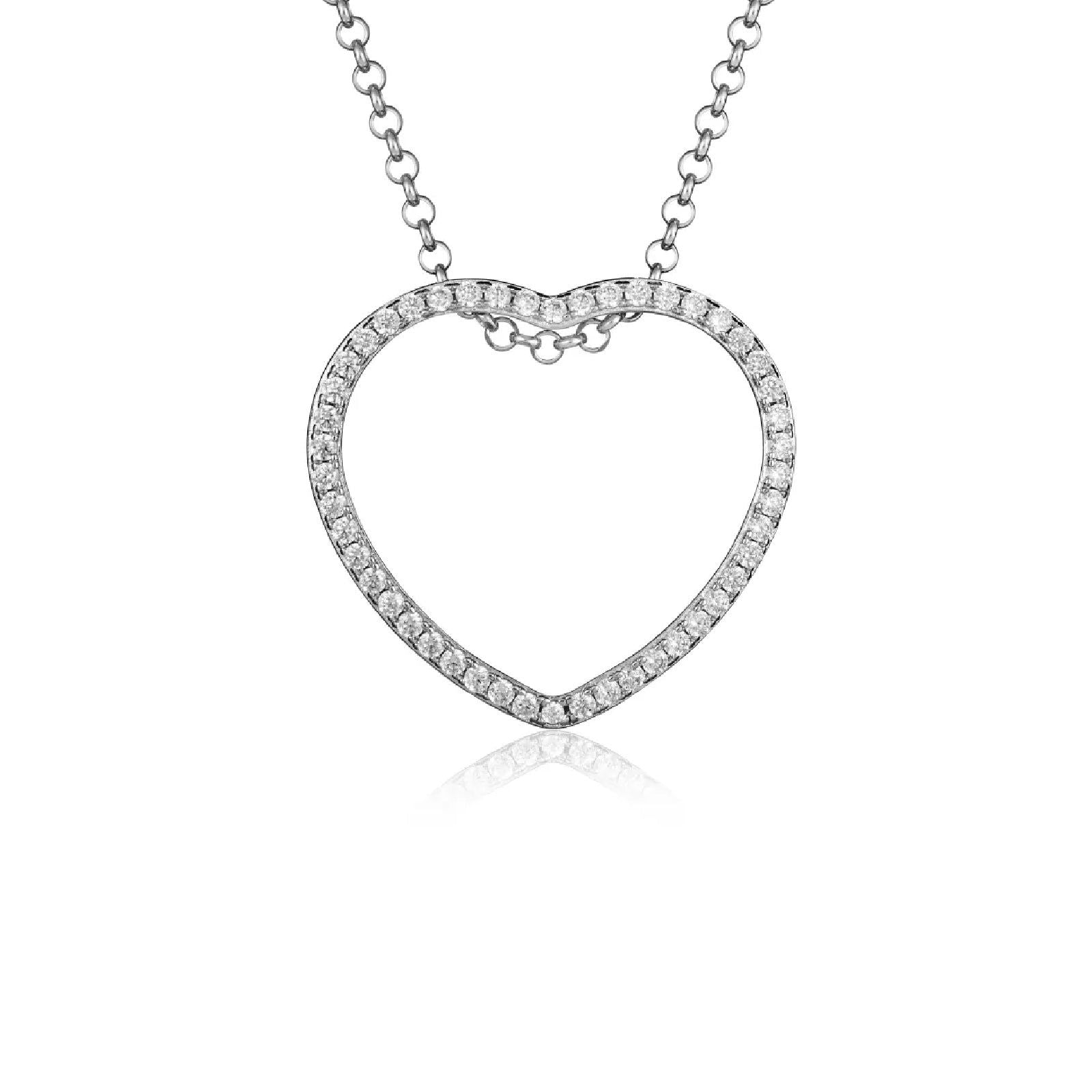Collana donna Roberto Giannotti Trilogia D'Amore in argento con cuori e zirconi GIA448-5