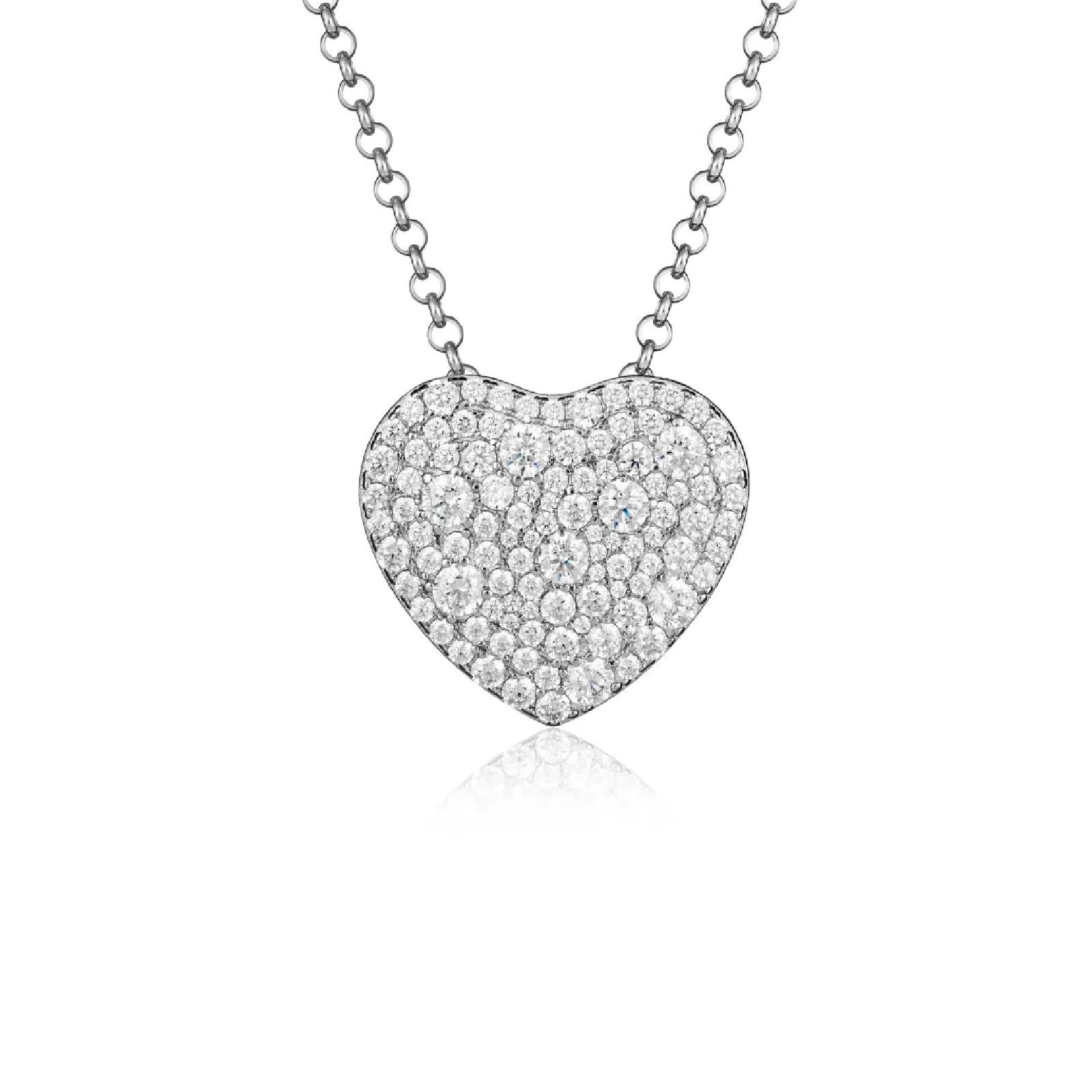 Collana donna Roberto Giannotti Trilogia D'Amore in argento con cuori e zirconi GIA448-7