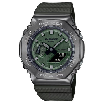 Orologio digitale analogico uomo Casio G-Shock resina verde 49x44mm GM-2100B-3AER-1