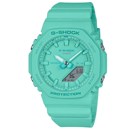 Orologio digitale analogico donna Casio G-Shock resina turchese 46x40mm GMA-P2100-2AER-1