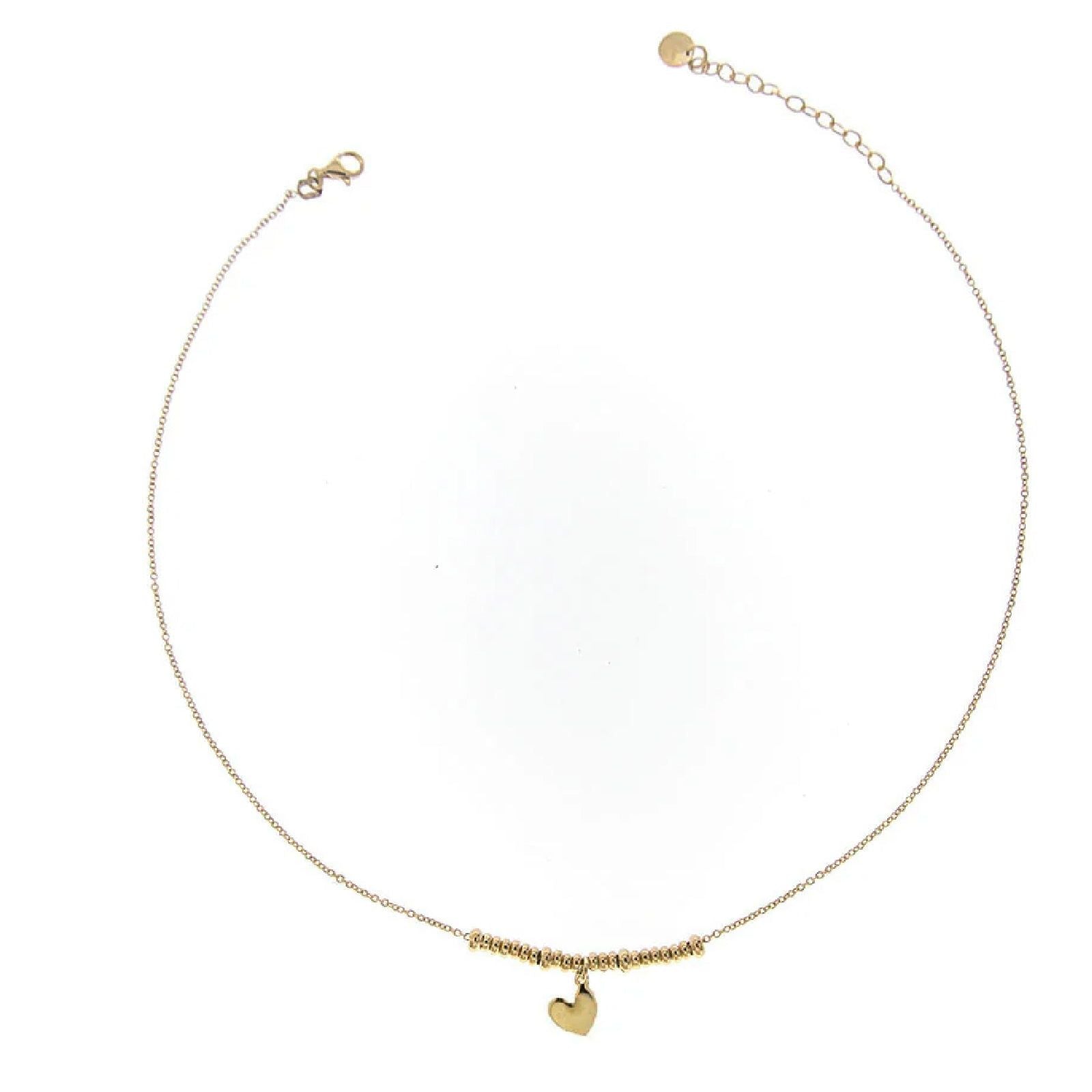 Collana donna Rue Des Mille I Sogni Son Desideri argento dorato con cuore GR-002-1SOG-CUO-AU-1
