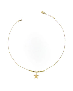 Collana con pendente da donna Rue Des Mille I Sogni Son Desideri in argento 925 dorato con ciondolo a forma di stella GR-002.1SOG.STE.AU