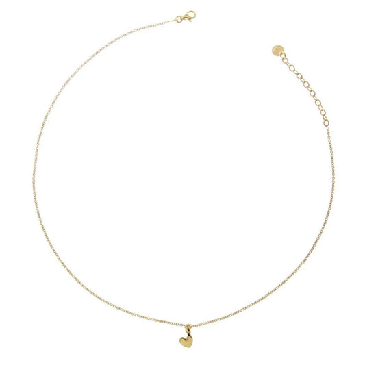 Collana donna Rue Des Mille I Sogni Son Desideri argento dorato cuore piccolo GR-002-CUO-AU-1