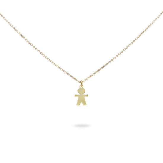 Collana donna Rue Des Mille I Sogni Son Desideri in argento dorato con bambino GR-1SOGG-MC-BIMBO-AU-1