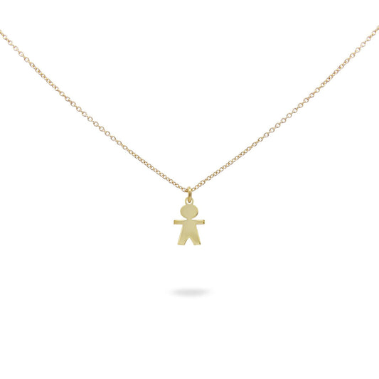 Collana donna Rue Des Mille I Sogni Son Desideri in argento dorato con bambino GR-1SOGG-MC-BIMBO-AU-1