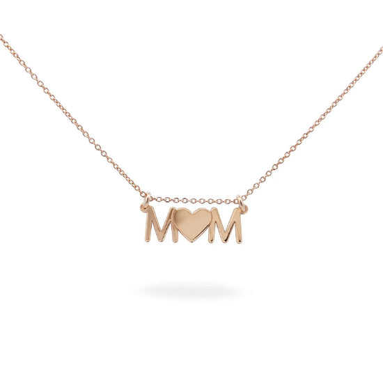 Collana donna Rue Des Mille Mum Selection in argento rosé con scritta mom GR-LAS-MOM-1