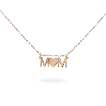 Collana donna Rue Des Mille Mum Selection in argento rosé con scritta mom GR-LAS-MOM-1