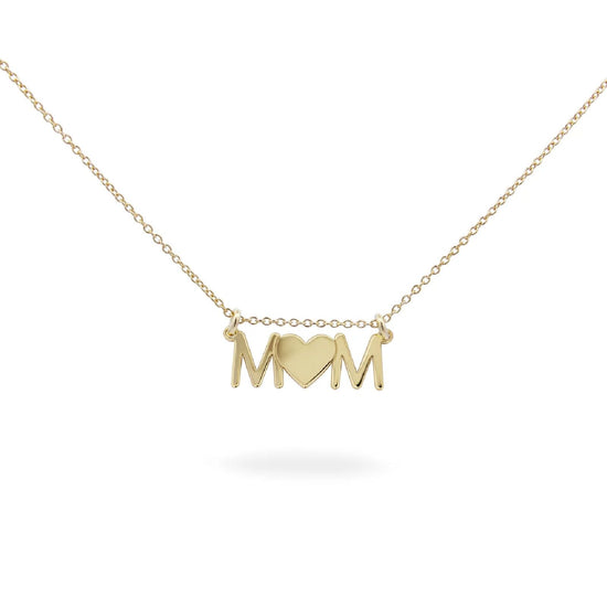 Collana donna Rue Des Mille Mum Selection in argento dorato con scritta mom GR-LAS-MOM-AU-1