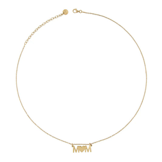 Collana donna Rue Des Mille Mum Selection in argento dorato con scritta mom GR-LAS-MOM-AU-2