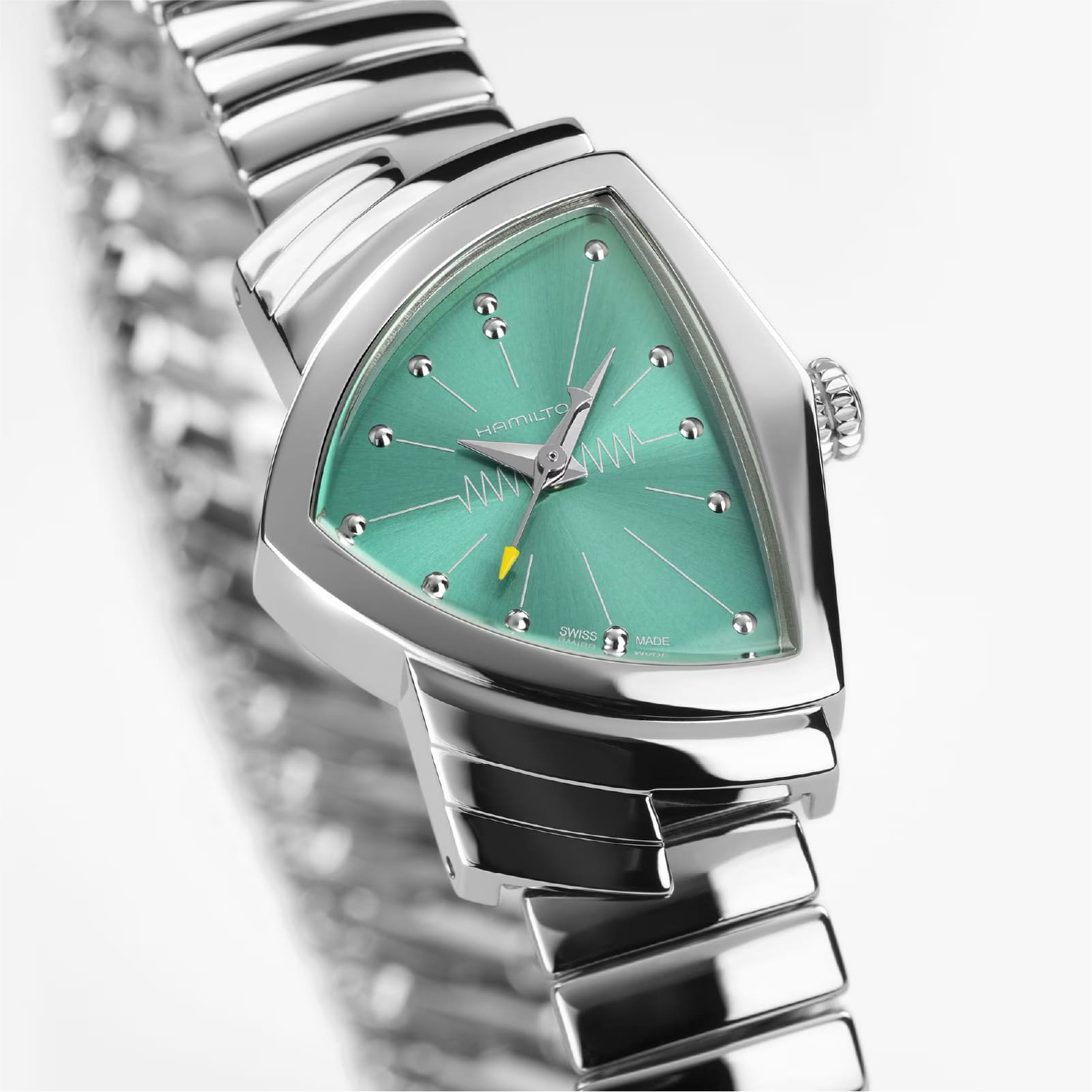 Orologio Hamilton Ventura S Quartz verde acqua da donna MISURA UNICA