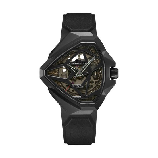 Orologio Hamilton Ventura Edge Skeleton di colore nero MISURA UNICA