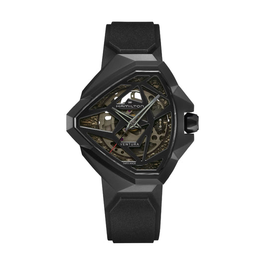 Orologio Hamilton Ventura Edge Skeleton di colore nero MISURA UNICA