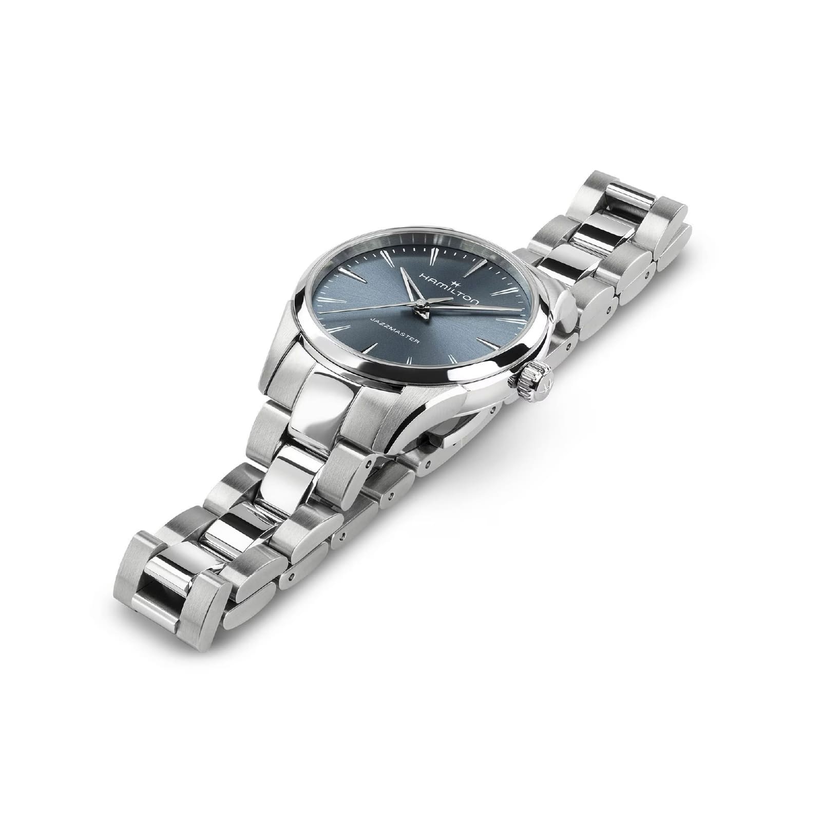 Orologio Hamilton Jazzmaster Quartz quadrante blu polvere 32mm MISURA UNICA