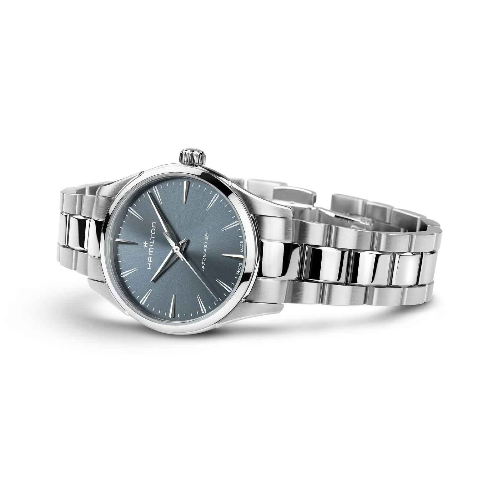 Orologio Hamilton Jazzmaster Quartz quadrante blu polvere 32mm MISURA UNICA