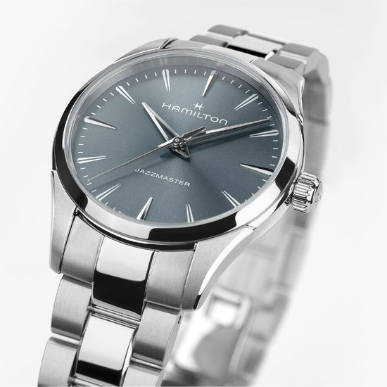 Orologio Hamilton Jazzmaster Quartz quadrante blu polvere 32mm MISURA UNICA