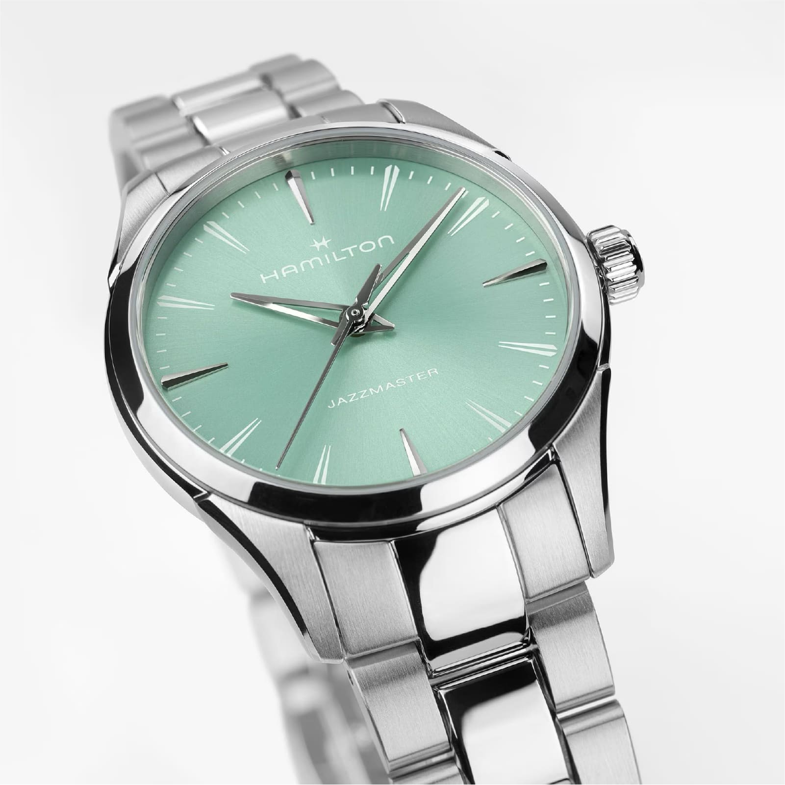 Orologio Hamilton Jazzmaster Quartz 32 mm verde da donna MISURA UNICA
