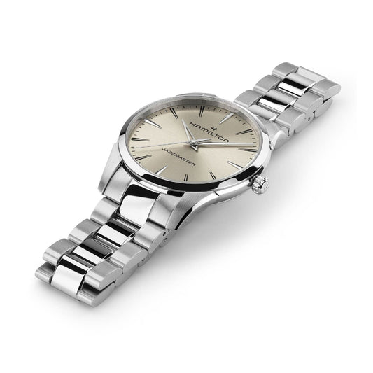 Orologio Hamilton Jazzmaster Quartz quadrante beige 40mm MISURA UNICA