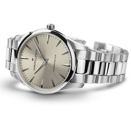 Orologio Hamilton Jazzmaster Quartz quadrante beige 40mm MISURA UNICA