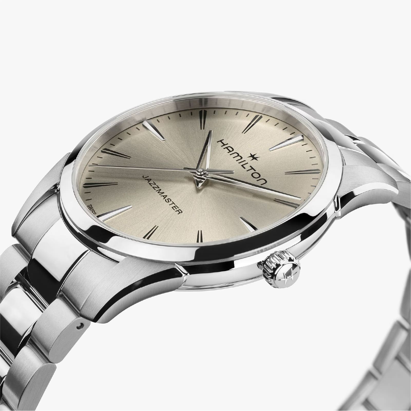 Orologio Hamilton Jazzmaster Quartz quadrante beige 40mm MISURA UNICA