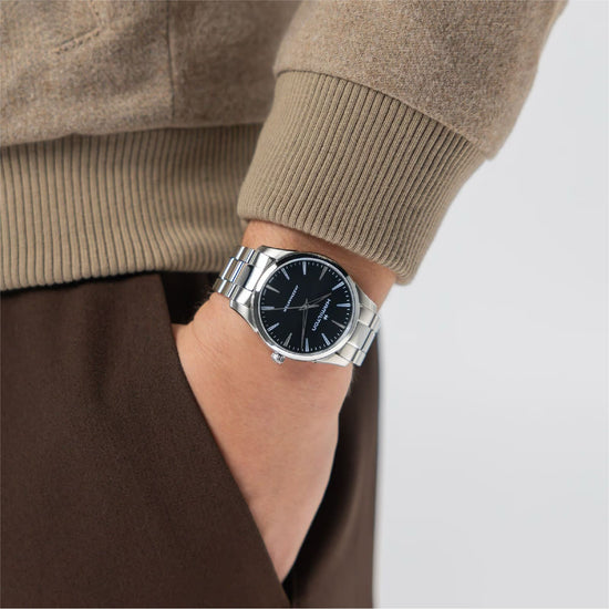 Orologio Hamilton Jazzmaster Quartz acciaio quadrante nero 40mm MISURA UNICA