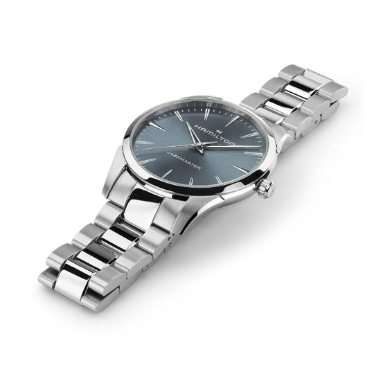 Orologio Hamilton Jazzmaster Quartz quadrante blu polvere 40mm MISURA UNICA