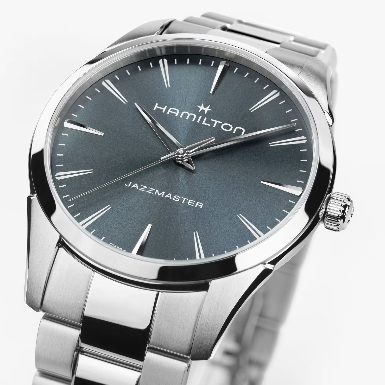 Orologio Hamilton Jazzmaster Quartz quadrante blu polvere 40mm MISURA UNICA