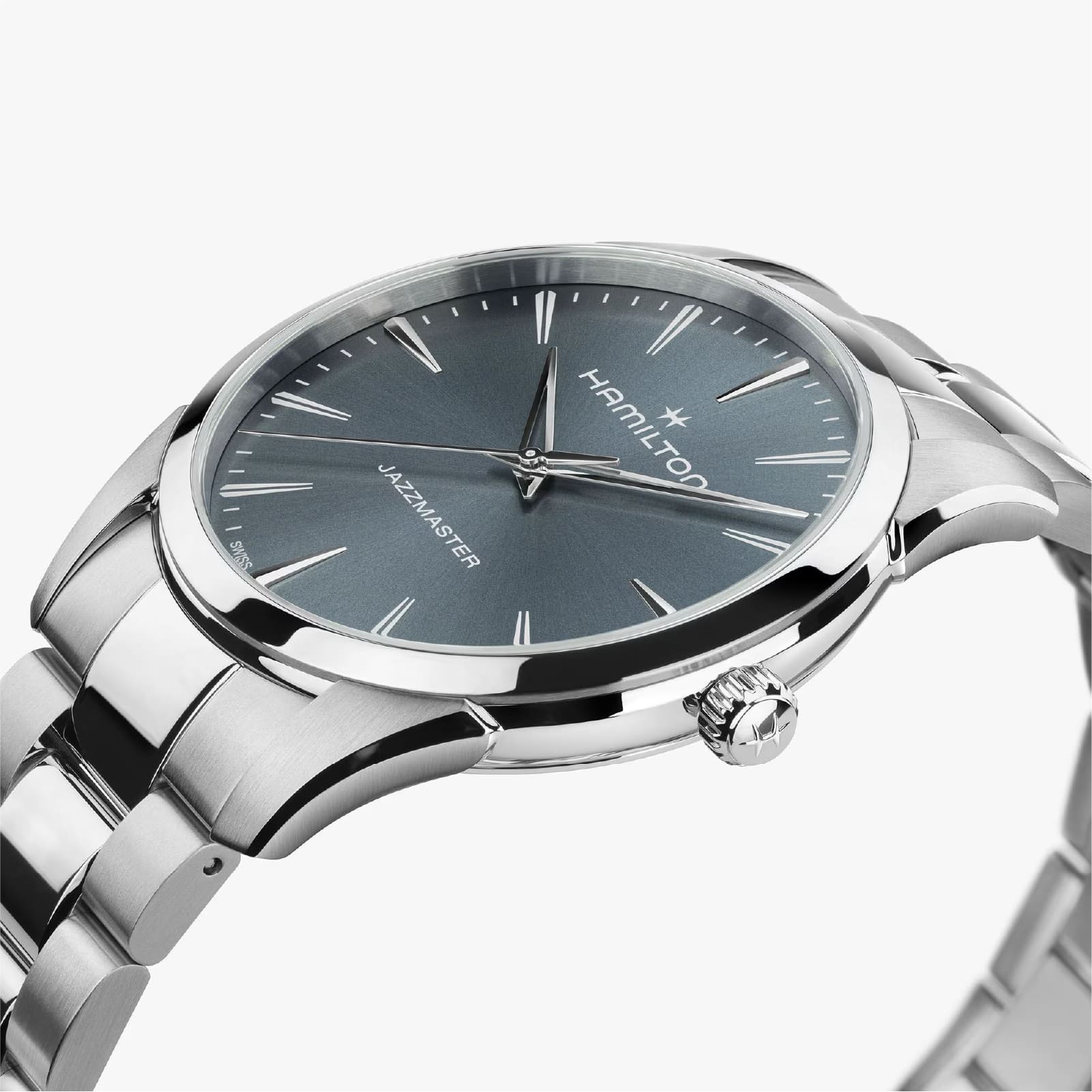Orologio Hamilton Jazzmaster Quartz quadrante blu polvere 40mm MISURA UNICA