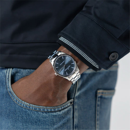 Orologio Hamilton Jazzmaster Quartz quadrante blu polvere 40mm MISURA UNICA