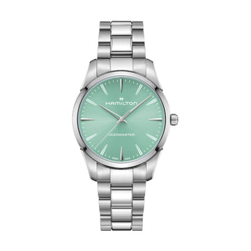 Orologio Hamilton Jazzmaster Quartz 40 mm verde da donna MISURA UNICA