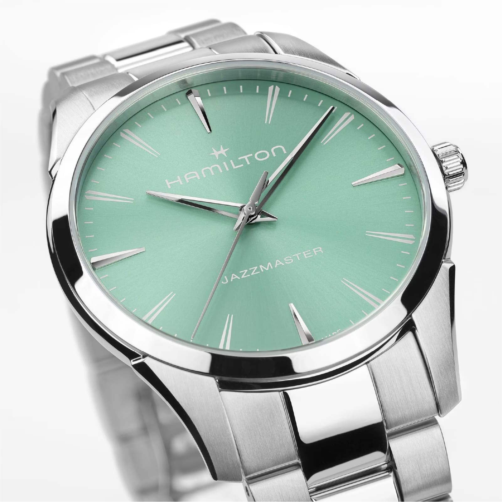 Orologio Hamilton Jazzmaster Quartz 40 mm verde da donna MISURA UNICA