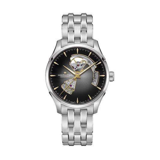 Orologio Hamilton Jazzmaster Open Heart quadrante nero 40mm MISURA UNICA