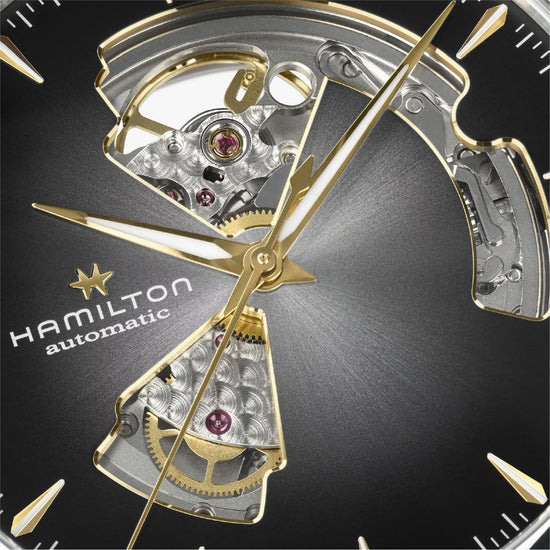 Orologio Hamilton Jazzmaster Open Heart quadrante nero 40mm MISURA UNICA