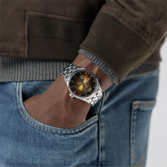 Orologio Hamilton Jazzmaster Open Heart quadrante nero 40mm MISURA UNICA