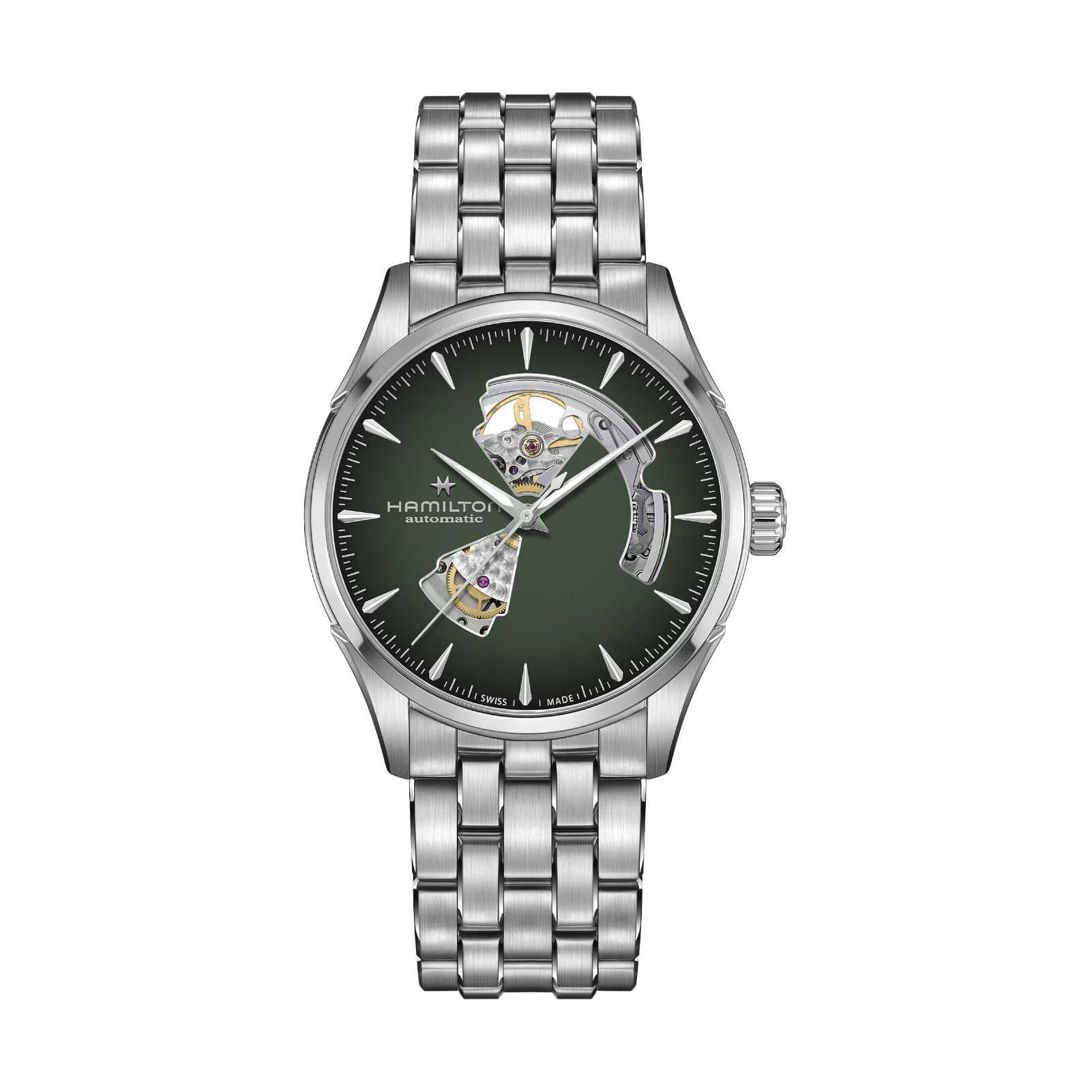 Orologio automatico uomo Hamilton acciaio quadrante verde