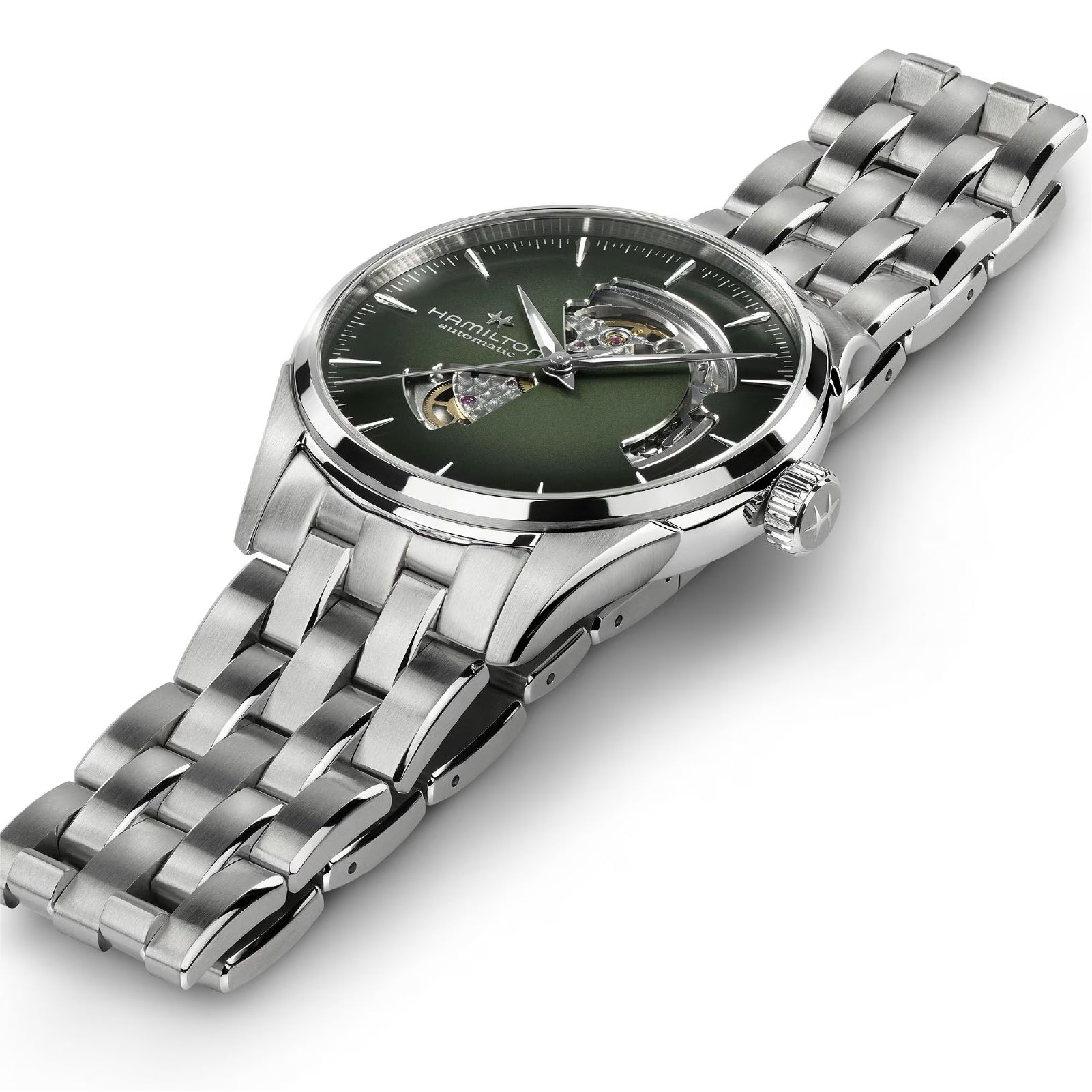Orologio automatico uomo Hamilton acciaio quadrante verde