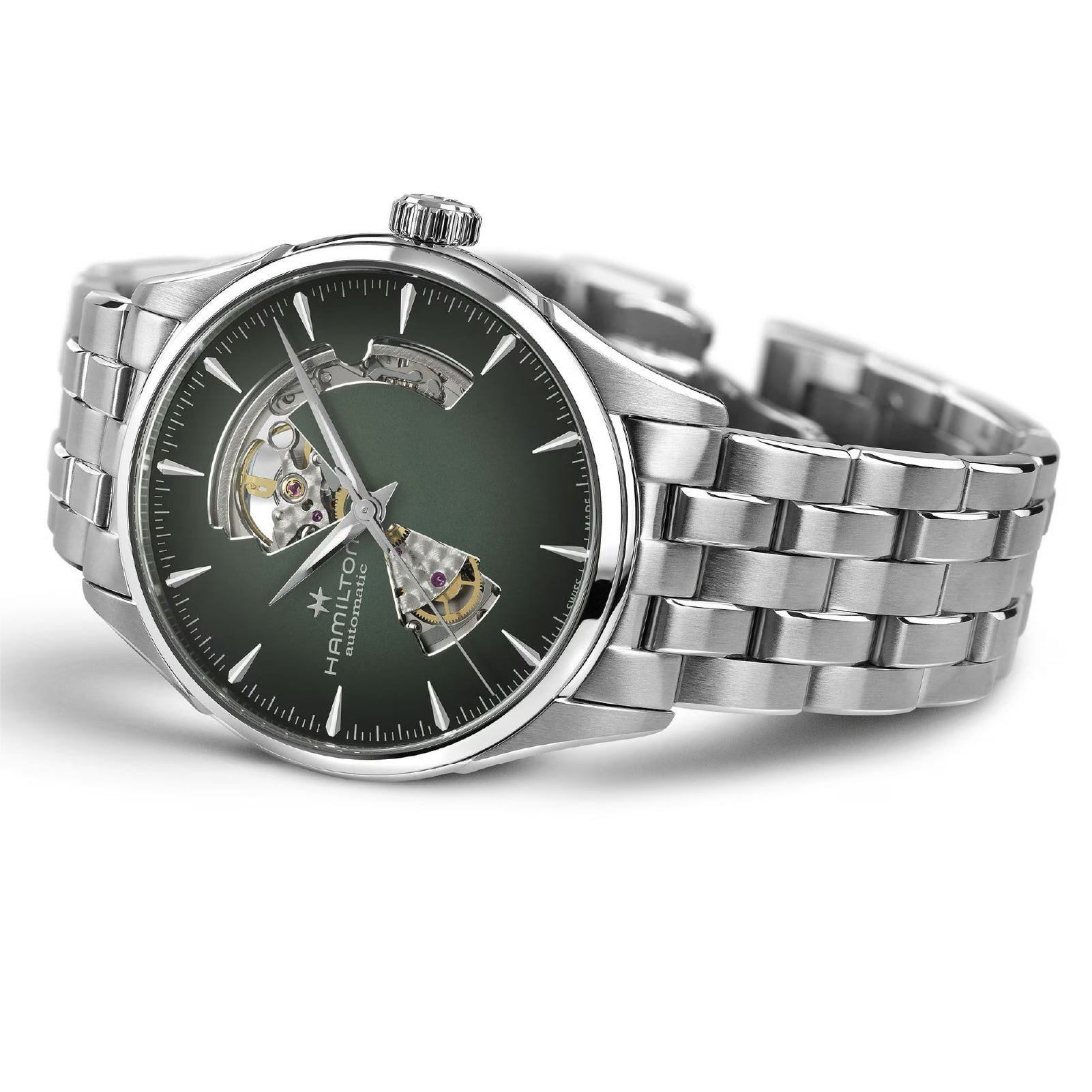 Orologio automatico uomo Hamilton acciaio quadrante verde